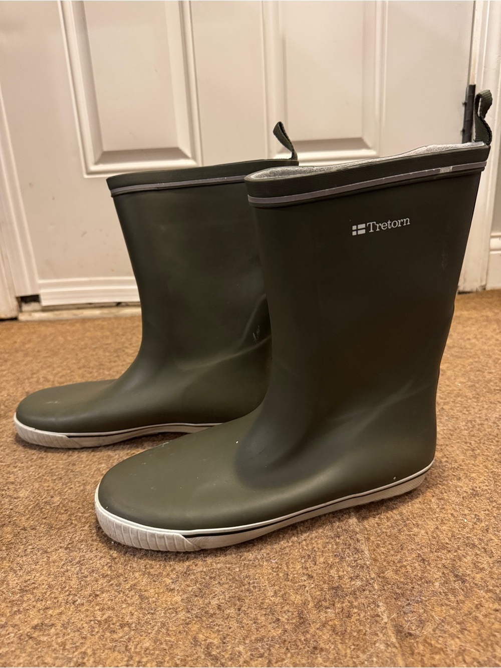 Tretorn Sweden AB Green Skerry Rain Boots Fleece Lined Mid Calf